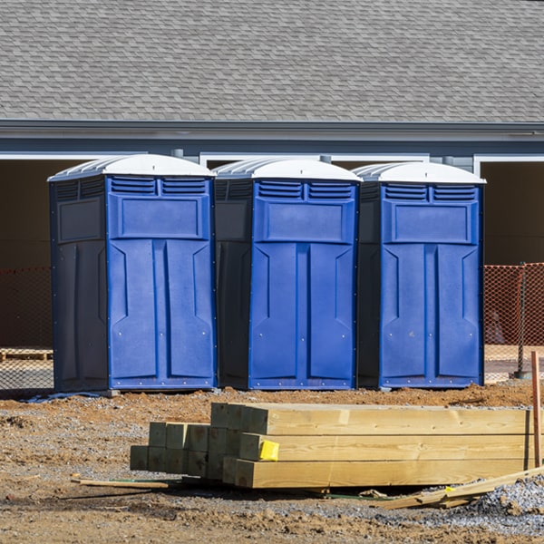 how do you ensure the portable restrooms are secure and safe from vandalism during an event in Luther